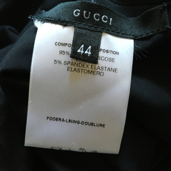 Vintage TOM FORD Era GUCCI Black Jersey Cowl Drape Back Top 44 - Picture 5 of 8